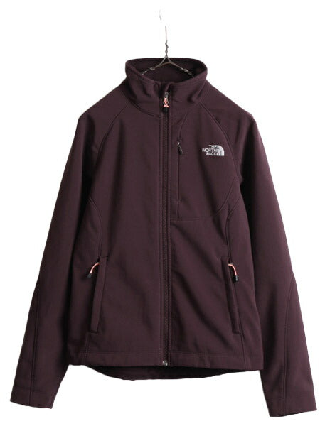 US企画 ノースフェイス TNF APEX ソフトシェル ジャケット レディース S / 古着 The North Face アウトドア エイペックス 裏 フリース 防寒