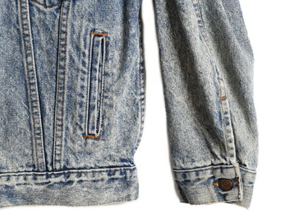 90s USA製 リーバイス 57508 ケミカルウォッシュ デニム ジャケット メンズ L 小さめ M 程/ 90年代 オールド Levis ジージャン ブルゾン