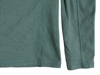 20年製 パタゴニア マイクロD ハーフジップ フリース プルオーバー レディース M / 古着 Patagonia ロンT 長袖 Tシャツ ハイネック 薄手 緑
