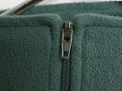 20年製 パタゴニア マイクロD ハーフジップ フリース プルオーバー レディース M / 古着 Patagonia ロンT 長袖 Tシャツ ハイネック 薄手 緑
