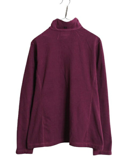 23年製 パタゴニア マイクロD ハーフジップ フリース プルオーバー レディース XL / 古着 Patagonia ロンT 長袖 Tシャツ ハイネック 企業