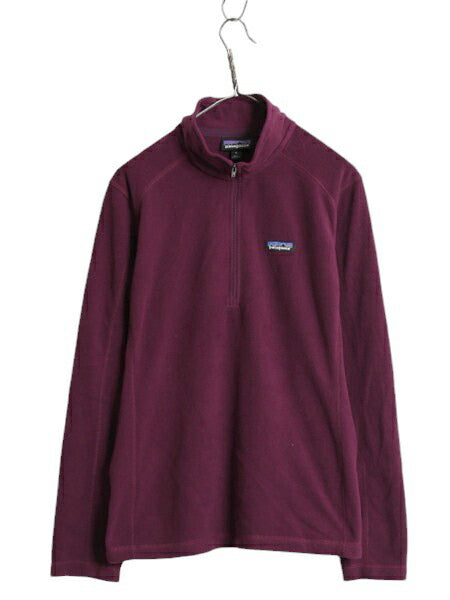 23年製 パタゴニア マイクロD ハーフジップ フリース プルオーバー レディース XL / 古着 Patagonia ロンT 長袖 Tシャツ ハイネック 企業