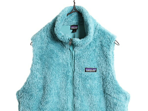 16年製 パタゴニア ロスガトス フリース ベスト レディース L 古着 Patagonia 毛長 パイル ボア 重ね着 フルジップ アウトドア ハイネック