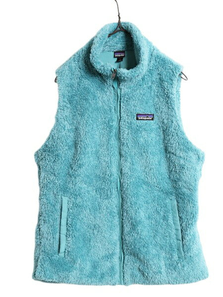 16年製 パタゴニア ロスガトス フリース ベスト レディース L 古着 Patagonia 毛長 パイル ボア 重ね着 フルジップ アウトドア ハイネック