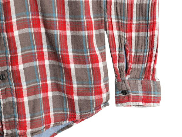 デニム&サプライ ラルフローレン 2レイヤー チェック フランネル シャツ メンズ L / DENIM&SUPPLY ポロ 長袖シャツ ネルシャツ ポニー無し