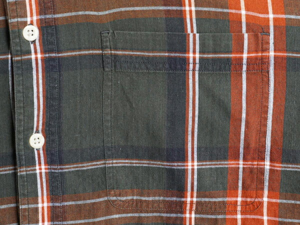 90s エディーバウアー チェック 長袖 ボタンダウン シャツ メンズ L / 90年代 オールド Eddie Bauer 長袖シャツ ポケット付き マルチカラー