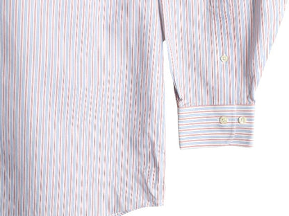 ブルックスブラザーズ ストライプ 長袖 シャツ メンズ L 程 古着 BROOKS BROTHERS 346 ワイシャツ ノーアイロン ポケット付き マルチカラー