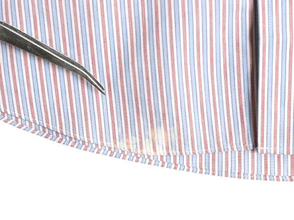 ブルックスブラザーズ ストライプ 長袖 シャツ メンズ L 程 古着 BROOKS BROTHERS 346 ワイシャツ ノーアイロン ポケット付き マルチカラー