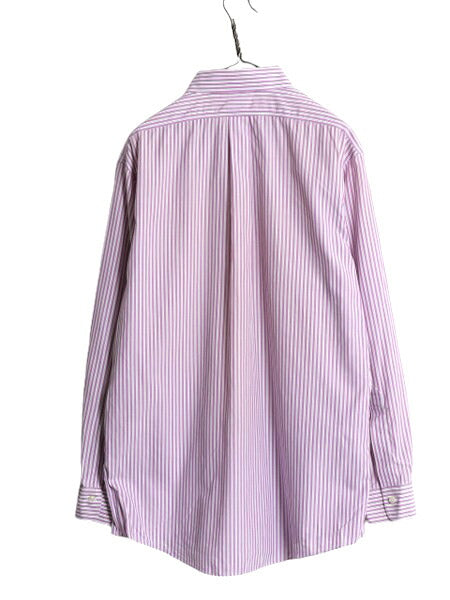 ブルックスブラザーズ ストライプ 長袖 シャツ メンズ L 程 Brooks Brothers コットン ノーアイロン ワイシャツ 長袖シャツ スリムフィット