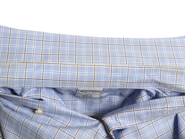 ブルックスブラザーズ チェック 長袖 シャツ メンズ L 程/ Brooks Brothers コットン 長袖シャツ ワイシャツ ノーアイロン マルチカラー 青