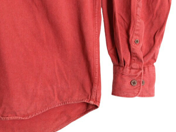 80s 90s バナナリパブリック コットン 長袖 シャツ メンズ  L / ヴィンテージ BANANA REPUBLIC Safari&Travel ヘビーウェイト ポケット付き