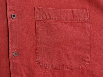 80s 90s バナナリパブリック コットン 長袖 シャツ メンズ  L / ヴィンテージ BANANA REPUBLIC Safari&Travel ヘビーウェイト ポケット付き