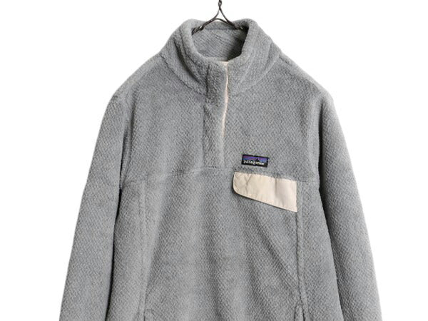 18年製 パタゴニア リツール スナップT プルオーバー ジャケット レディース М 古着 Patagonia フリース アウトドア ブルゾン ハイネック