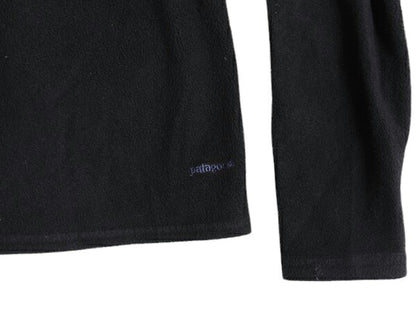 00s 00年製 パタゴニア キャプリーン ハーフジップ 長袖 Tシャツ レディース L / 00年代 オールド patagonia アウトドア フリース ブラック