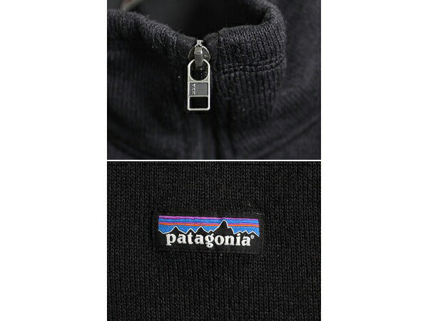 21年製 パタゴニア ベターセーター ハーフジップ レディース S Patagonia アウトドア フリース ジャケット プルオーバー ブルゾン ブラック