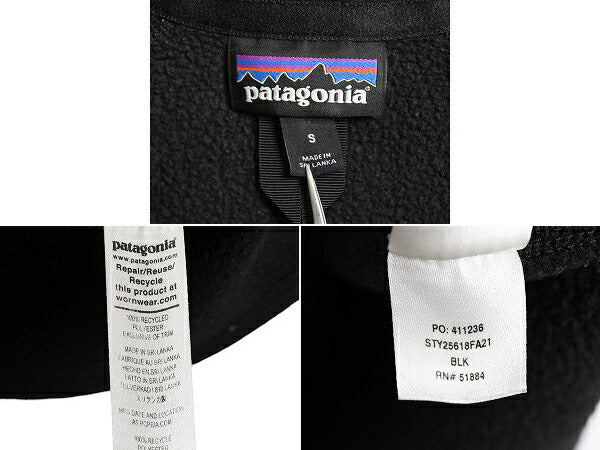 21年製 パタゴニア ベターセーター ハーフジップ レディース S Patagonia アウトドア フリース ジャケット プルオーバー ブルゾン ブラック