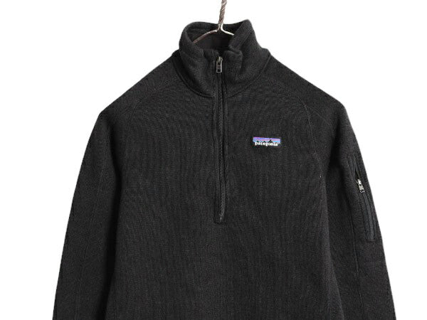 21年製 パタゴニア ベターセーター ハーフジップ レディース S Patagonia アウトドア フリース ジャケット プルオーバー ブルゾン ブラック