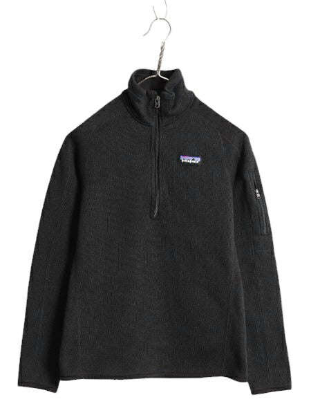 21年製 パタゴニア ベターセーター ハーフジップ レディース S Patagonia アウトドア フリース ジャケット プルオーバー ブルゾン ブラック