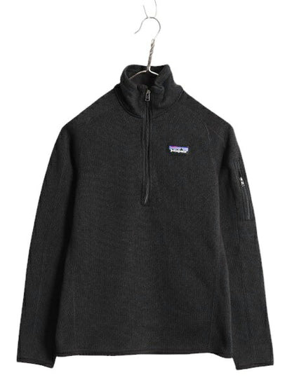 21年製 パタゴニア ベターセーター ハーフジップ レディース S Patagonia アウトドア フリース ジャケット プルオーバー ブルゾン ブラック