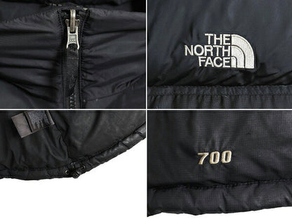 ノースフェイス ヌプシ ダウン ベスト メンズ L / The North face アウトドア NUPTSE 700フィル フルジップ 重ね着 前開き ワンポイント 黒
