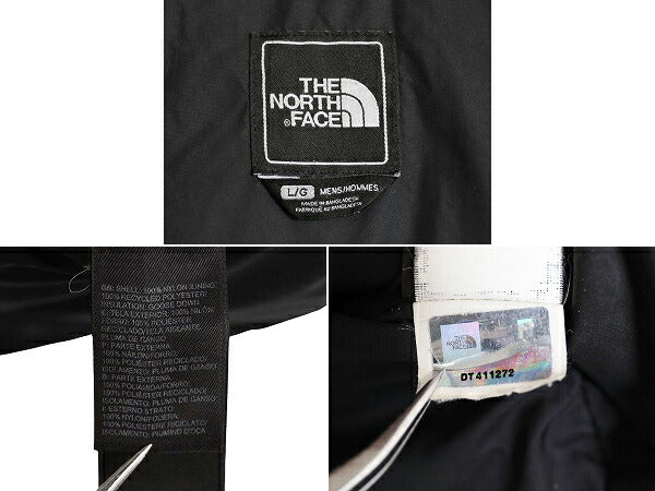 ノースフェイス ヌプシ ダウン ベスト メンズ L / The North face アウトドア NUPTSE 700フィル フルジップ 重ね着 前開き ワンポイント 黒