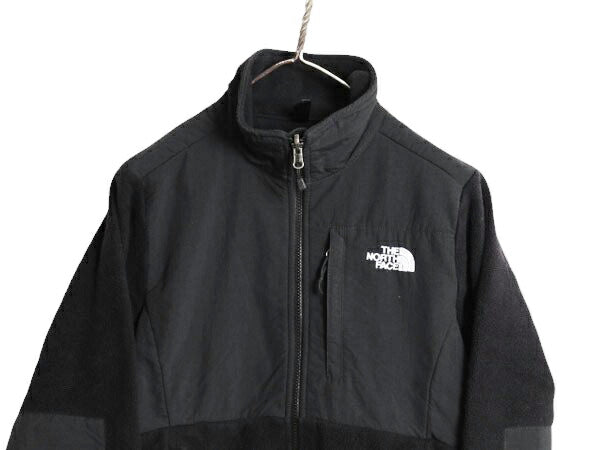 ノースフェイス デナリ ジャケット レディース S 古着 The North Face DENALI アウトドア フリース ナイロン ブルゾン フルジップ ブラック