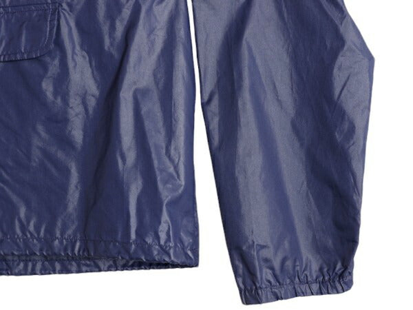 70s 80s ラコステ ナイロン アノラック フード パーカー ジャケット メンズ M 古着 70年代 80年代 ヴィンテージ IZOD LACOSTE ハーフジップ