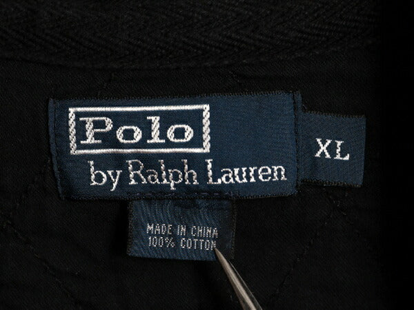 00s ポロ ラルフローレン ボーダー 長袖 ラガーシャツ メンズ XL 00年代 オールド ラグビー 長袖シャツ ヘビーウェイト 大きいサイズ 赤 黒