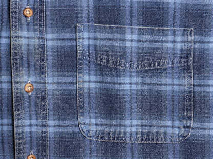 80s USA製 エルエルビーン チェック 長袖 ボタンダウン シャツ メンズ XL / ヴィンテージ LLBean コットン キャンバス ダック 大きいサイズ