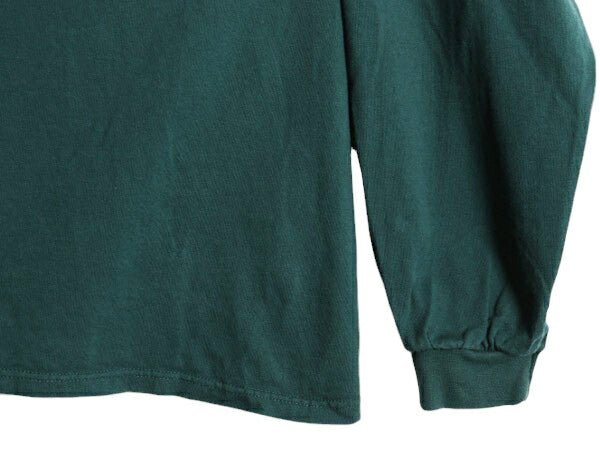90s USA製 ナイキ モックネック 長袖 Tシャツ メンズ XL 古着 90年代 オールド ロンT スウッシュ ハイネック ヘビーウェイト ワンポイント