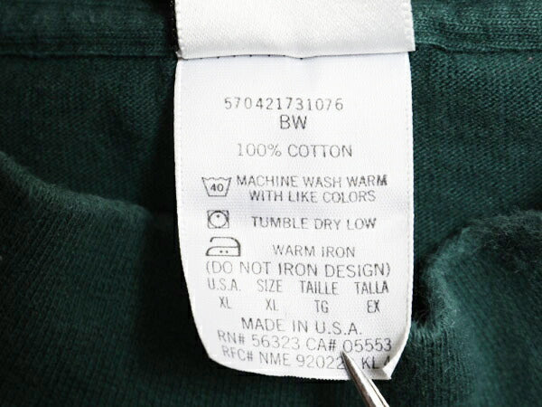 90s USA製 ナイキ モックネック 長袖 Tシャツ メンズ XL 古着 90年代 オールド ロンT スウッシュ ハイネック ヘビーウェイト ワンポイント