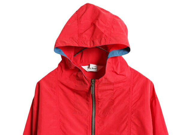 90s エルエルビーン ナイロン アノラック パーカー ジャケット キッズ XL メンズ M 程 古着 90年代 オールド LLBEAN ハーフジップ ブルゾン