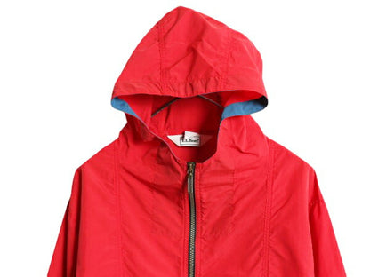 90s エルエルビーン ナイロン アノラック パーカー ジャケット キッズ XL メンズ M 程 古着 90年代 オールド LLBEAN ハーフジップ ブルゾン
