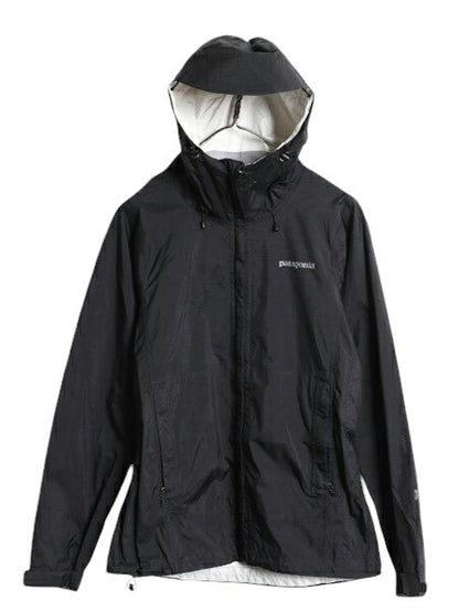13年製 パタゴニア トレントシェル ナイロン パーカー ジャケット レディース S / PATAGONIA ジャンパー マウンテンパーカー フルジップ 黒