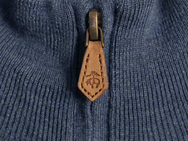 ブルックスブラザーズ ハーフジップ サクソン ウール ニット セーター メンズ XL Brooks Brothers ハイネック 大きいサイズ ハイゲージ 青