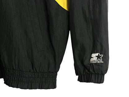 90s ブルーインズ フルジップ ナイロン ジャケット メンズ L / オールド NHL オフィシャル スターター スタジャン ブラック アイスホッケー