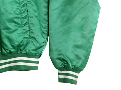 80s USA製 セルティックス ナイロン サテン スタジャン メンズ M / ヴィンテージ NBA オフィシャル 中綿 キルティング ライナー ジャンパー