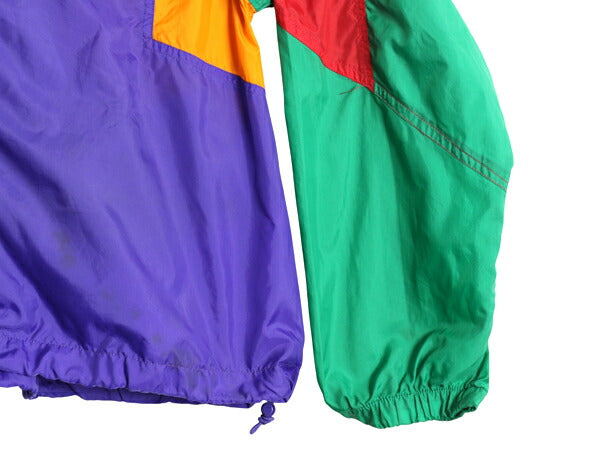 90s ナイキ フルジップ ナイロン ジャケット メンズ XL / 初期 銀タグ オールド 大きいサイズ スウッシュ ウインドブレーカー ジャンパー