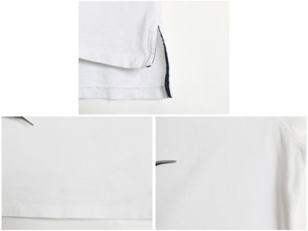 ポロ ラルフローレン 鹿の子 半袖 ポロシャツ メンズ XXL / CUSTOM FIT ワンポイント ポニー フラッグ ステンシル ホワイト 大きいサイズ