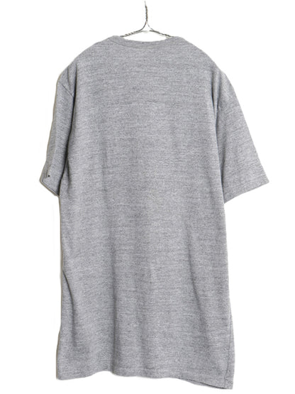 90s USA製 ラッセル 無地 半袖 Tシャツ メンズ XXL 程/ 古着 オールド ヘビーウェイト シングルステッチ ブランク 大きいサイズ 霜降り 灰