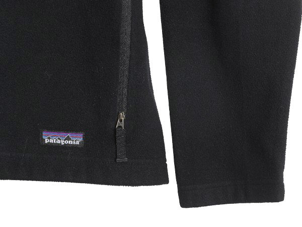 パタゴニア マイクロ シンチラ フリース ジャケット メンズ M / 07年製 アウトドア ブルゾン ハイネック フルジップ ワンポイント ブラック
