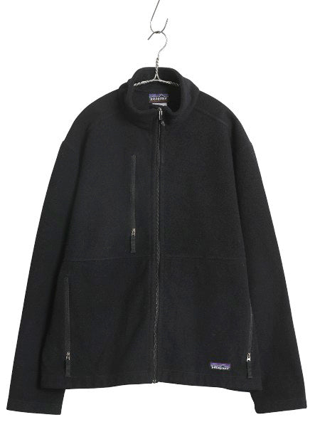 パタゴニア マイクロ シンチラ フリース ジャケット メンズ M / 07年製 アウトドア ブルゾン ハイネック フルジップ ワンポイント ブラック