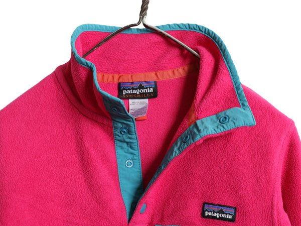 パタゴニア ライトウェイト シンチラ スナップT レディース XS 14年製 フリース プルオーバー ジャケット ブルゾン アウトドア ジャンパー