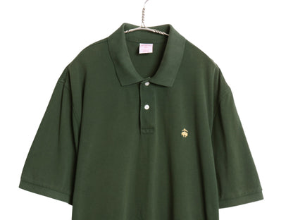ブルックスブラザーズ 鹿の子 半袖 ポロシャツ メンズ XXL 半袖シャツ ワンポイント カットソー コットン オリジナルフィット 大きいサイズ