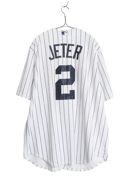 ヤンキース ベースボール シャツ メンズ XL / MLB オフィシャル マジェスティック ユニフォーム 大リーグ 大きいサイズ 重ね着 半袖シャツ