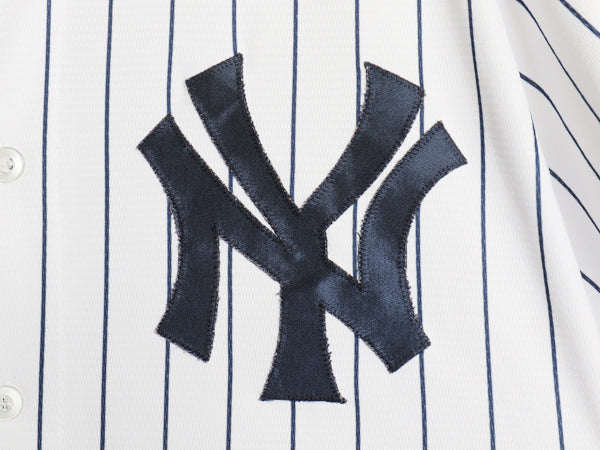 ヤンキース ベースボール シャツ メンズ XL / MLB オフィシャル マジェスティック ユニフォーム 大リーグ 大きいサイズ 重ね着 半袖シャツ
