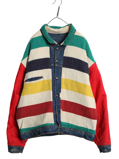 90s USA製 ★ リーバイス 70617 0291 デニム ジャケット メンズ XL オールド ジージャン リバーシブル ブランケット ライナー ポケット付き