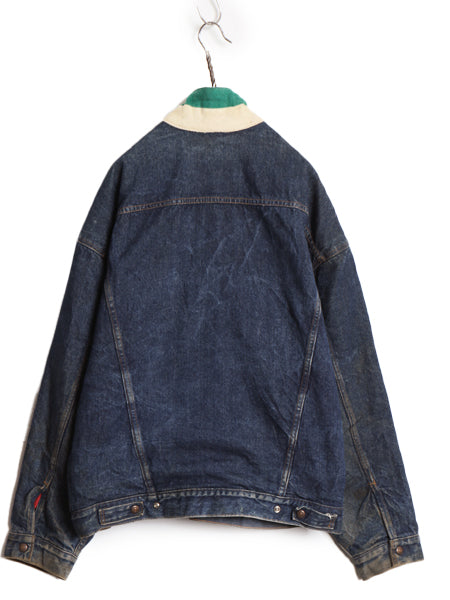 90s USA製 ★ リーバイス 70617 0291 デニム ジャケット メンズ XL オールド ジージャン リバーシブル ブランケット ライナー ポケット付き