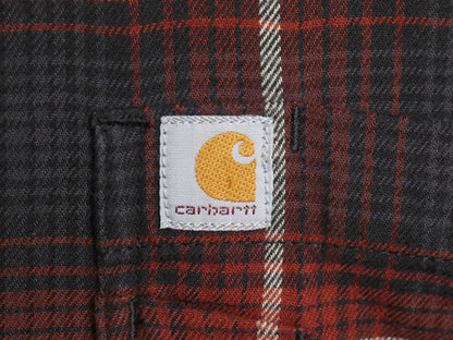 US企画 カーハート チェック 長袖 フランネル ボタンダウン シャツ メンズ XL / 古着 ネルシャツ ワーク ミドルウェイト 廃盤 大きいサイズ