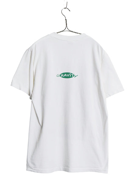 90s USA製 ラスタ アート イラスト 両面 プリント Tシャツ メンズ M / オールド グラフィック バンド シングルステッチ ヘビーウェイト 白
